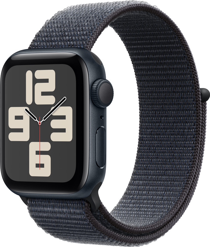 Apple Watch SE 2 GPS 40mm (2nd Gen) Midnight Aluminium with Ink Sport Loop(Ink Strap, Free Size)