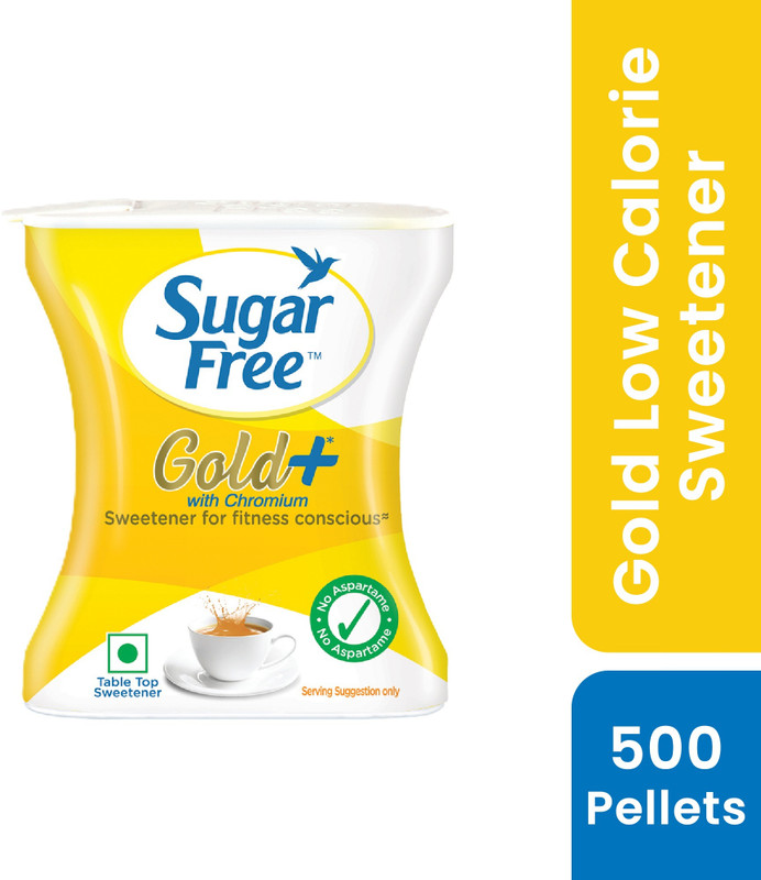 Sugar free Gold+, 500 Pellets| India No.1 Sweetner| Sweet like Sugar with Low Calories Sweetener(50 g)