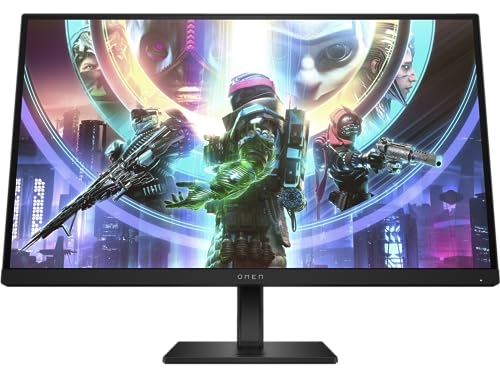 HP OMEN Gaming Monitor, 27 inch(68.6 cm) QHD, 240Hz, 3-Sided Borderless, 400 nits, Pivot Rotation, Anti-Glare, Height Adjustable, IPS Panel, Eye Ease (Eyesafe® Certified), 780J5AA (Black)