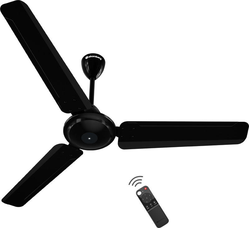 Atomberg Ameza Remote Controlled|High Air Flow|Low Noise|Power Saving | Timeless Design with 2 Year Warranty BLDC Motor with Remote 1200 mm Ceiling Fan(5 Star | Gloss Black | Pack of 1)