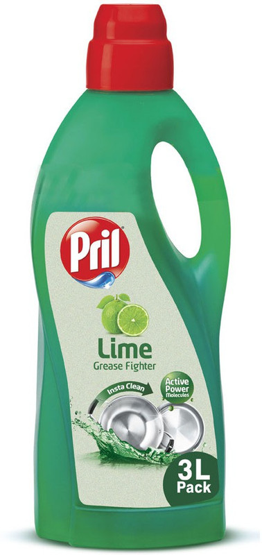 Pril Dishwashing Liquid Lime Dish Cleaning Gel(Lime, 3 L)