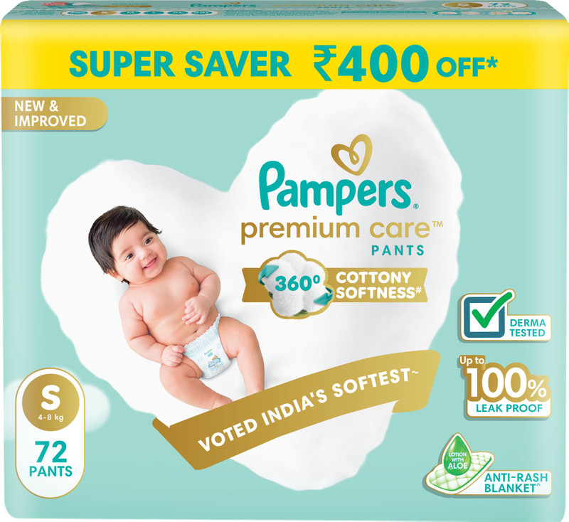 Pampers PREMIUM CARE – S(72 Pieces)