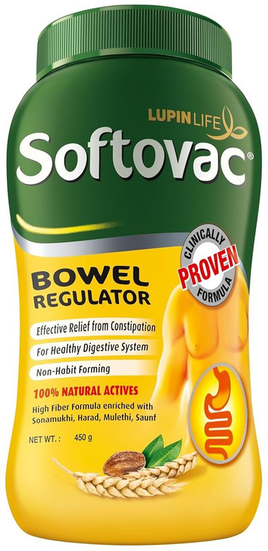 Softovac Isabgol Bowel Regulator Powder for Constipation(450 g)
