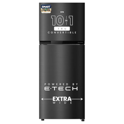 IFB Smart Choice 241L 3 Star Tru Convertible 10-in-1 Advanced Inverter Frost Free Double Door Refrigerator (IFBFF-2913DKSET, Metal Black, 360 Degree Cooling, Extraordinary Space)