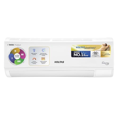 Lloyd 1.5 Ton 3 Star Inverter Split AC (5 in 1 Convertible, Copper, Anti-Viral + PM 2.5 Filter, White with Chrome Deco Strip, GLS18I3FWAGC)