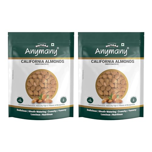 Nutraj Premium Raw California Almonds Whole Value Pouch Pack 2 Kg | 100% Natural and Quality Badam Giri | Dry Fruits Real Nuts