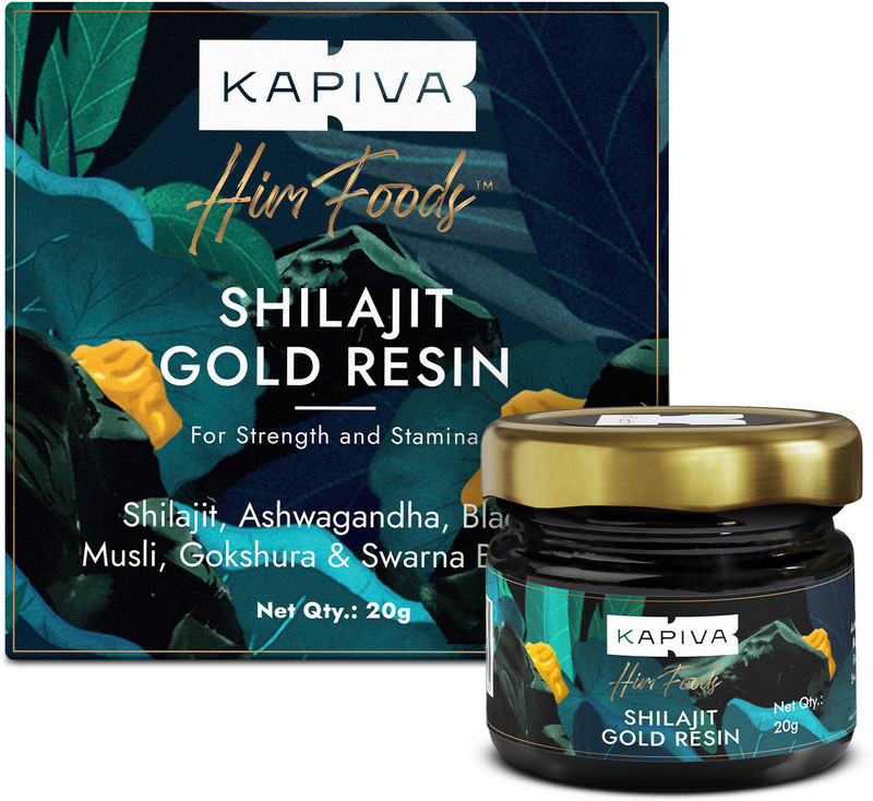 Kapiva Shilajit Gold Resin | Boosts Stamina | Contains 24 Carat Gold | 100% Ayurvedic(20 g)