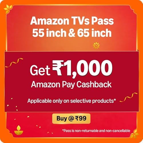 Extra 1000/- Apay Cashback with (55) & (65) TVs in First 5 Days of Great Indian Festival (till 27th Sep 2025)