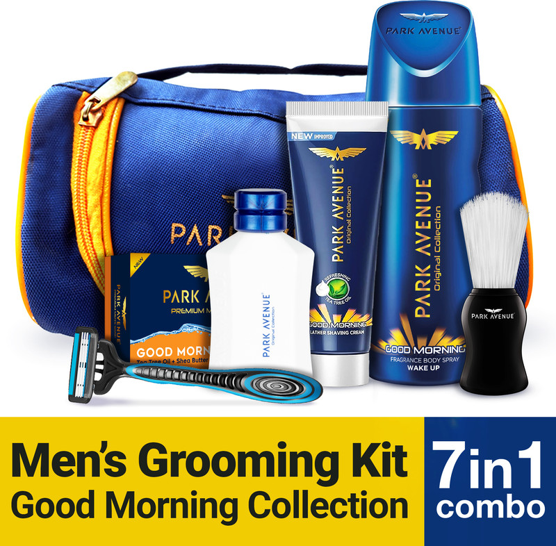 PARK AVENUE Good Morning | Grooming Kit for Men|(7 Items in the set)