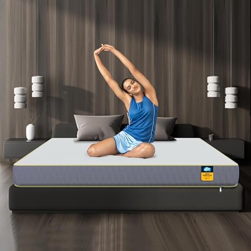 Centuary Mattresses Sleepables 8-Inch King Size Orthopedic Memory Foam Back Support Pressure Relieving Roll Pack High Resilience (HR) Foam Mattress | 10 Years Warranty | (78x72x8)