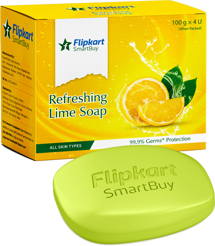 Flipkart SmartBuy Refreshing Lime Soap(4 x 100 g)