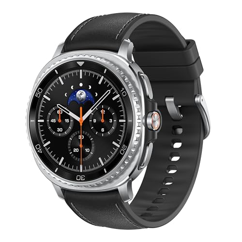 Samsung Galaxy Watch Ultra 2025 (47mm, LTE, Titanium Silver)| Upto 100h Battery| 3nm Processor| Dual GPS| Quick Button/Siren| Sapphire Glass| 10ATM and IP68| BP and ECG Monitor| Energy Score and Ages