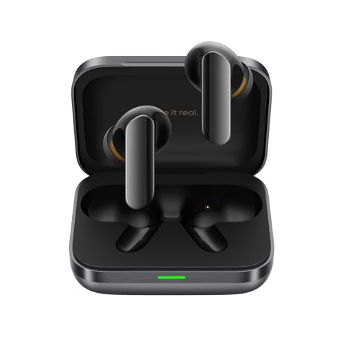 realme Earbuds Air 7 True Wireless,12.4mm Dynamic Bass Drivers,52Hrs Playtime,52dB Hybrid ANC,6 Mic ENC,45ms Low Latency,360° Spatial Audio,Hi-Res LHDC,IP55 Dust & Water Resistant,BT v5.4(SlateGrey)