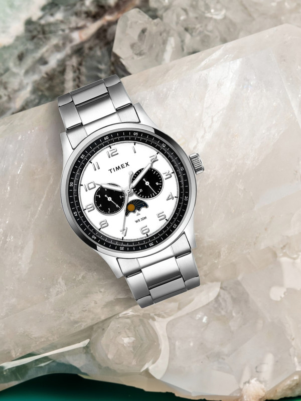 TIMEX Multifunction White Dial Analog Watch  – For Men