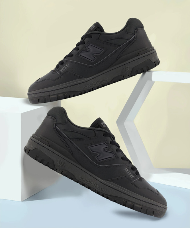 New Balance 550 Sneakers For Men(Black , 10.5)