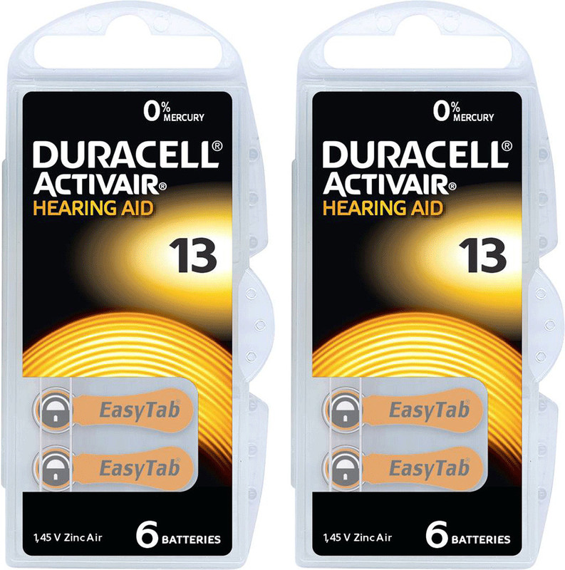 DURACELL Hearing Aid Batteries Size 13  Battery(Pack of 12)