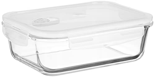 Amazon Brand – Solimo Airtight Plastic Storage Container Set, With 4 Containers (500ml) & Serving Tray, BPA Free, Black