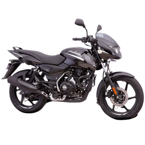Bajaj Pulsar 125 Neon Disc Motorcycle/Motorbike – Ebony Black With Platinum Silver Decals – Ex-Showroom
