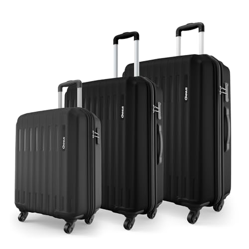 Kamiliant by American Tourister 3 Pc Harrier Zing Set 56 Cms,68 Cms&78 Cms- Small,Medium&Large Polypropylene(Pp) Hardside 8 Wheels Spinner Luggage Set/Trolley Bag Set(Navy),52 cms,32 cms