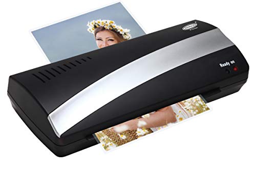 Bambalio Hot & Cold Laminator Fully Automatic Upto A4/FC Size (2 Rollers) 1 Year Warranty Black Colour