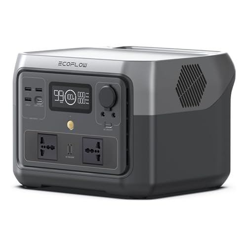 EF ECOFLOW Portable Power Station RIVER 2 Max, 512Wh LiFePO4 Battery, 10 Year Life, 0% – 100% Charge in 60 mins, Power 11 Appliances at once, 230V – 50Hz India Voltage, For Outdoor Use & Home Backup