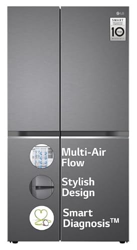 LG Smart Choice, 343 L, 3 Star, Frost-Free Smart Inverter Double Door Refrigerator (GL-S382SDSX, Dazzle Steel, Convertible with Express Freeze)