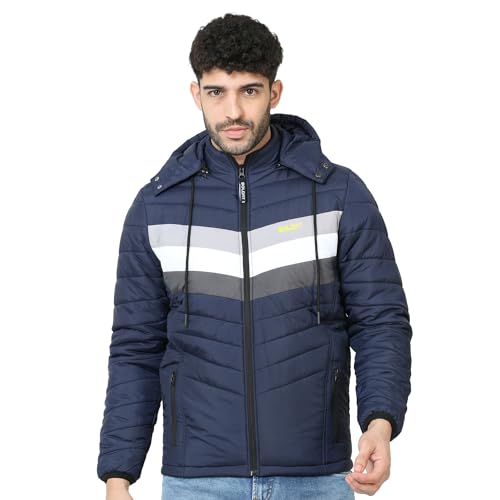 Boldfit Winter Jacket for Men Quilted Hooded Winter Jackets for Men & Boys Full Sleeve Mens Jacket Monsoon Jackets for Men Jacket for Men Wear Bomber Jacket for Men Jerkin for Men Padded Jacket L