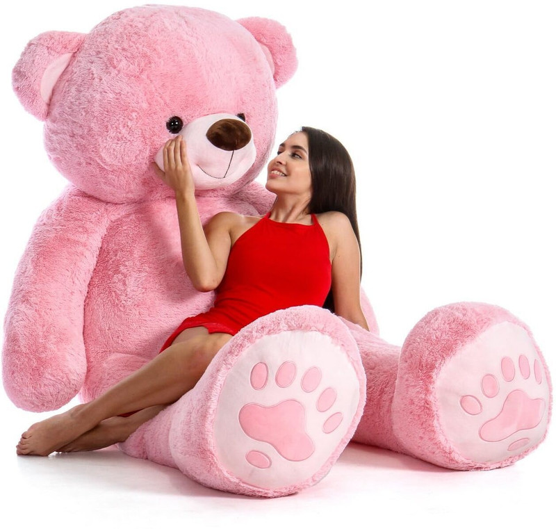 Tedstree 4 Feet Teddy Bear/high quality/neck brow/cute and soft teddy bear  – 120 cm(Pink)