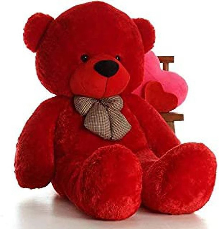AK TOYS 3 Feet red Teddy Approx 90 cm High Quality 3 Feet Teddy Bear for someone special 1  – 90 cm(Red)