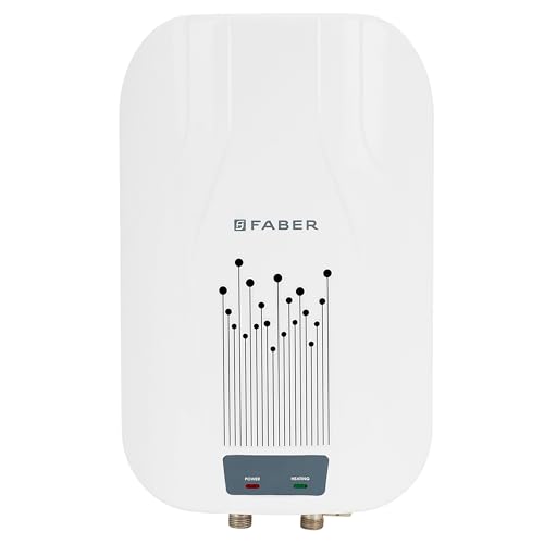 Faber Zippy Instant Geyser 5.9 Litre| 3000W | Free Pipe & Installation | Energy Efficient |5Yr Tank, 3Yr Heating Element 2 Yr Product Warranty by Faber| Suitable for Kitchen & Bathroom | FWG Zippy 5.9