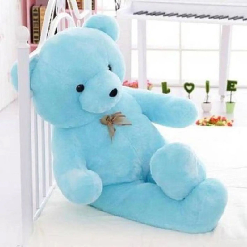 NP Toys 3 FEET Sky Blue Imported Teddy Bear – 91 cm (Sky Blue)  – 95 cm(Blue)