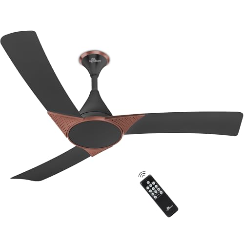 amazon basics BLDC Fan Eco with IR Sensor | 35W Energy-Efficient Ceiling Fan | Ultra-Quiet & Remote Controlled | 1200mm | BEE 5-Star Rated. | White