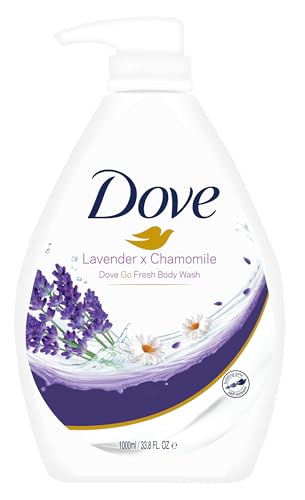 Dove Lavender & Chamomile Go Fresh Body Wash with Relaxing Floral Scent, 1L (Pack of 2)