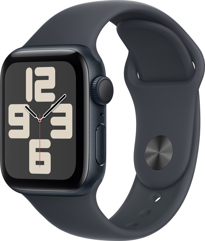 Apple Watch SE 2 GPS 40mm (2nd Gen) Midnight Aluminium with Midnight Sport Band(Midnight Strap, Free Size)