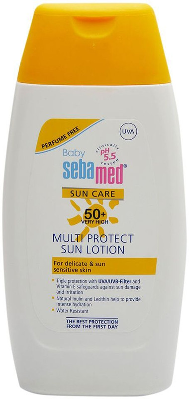 Sebamed Sunscreen – SPF SPF 50 PA+ Baby Sun Lotion|pH 5.5|Triple Protection from UV rays(200 ml)