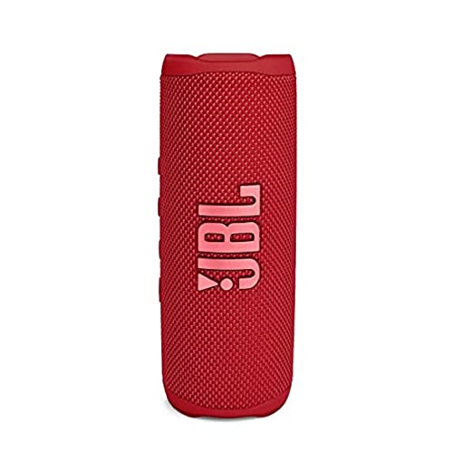 JBL Flip 6 Wireless Portable Bluetooth Speaker Pro Sound, Upto 12 Hours Playtime, IP67 Water & Dustproof, PartyBoost & Personalization by JBP App (Without Mic, Red)