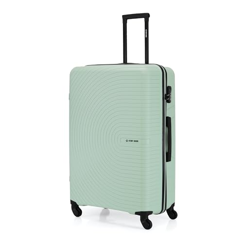 Stony Brook by Nasher Miles Crescent Hard-Sided Polypropylene Check-in Luggage Pastel Green 28 Inch 75Cm Spinner Trolley Bag