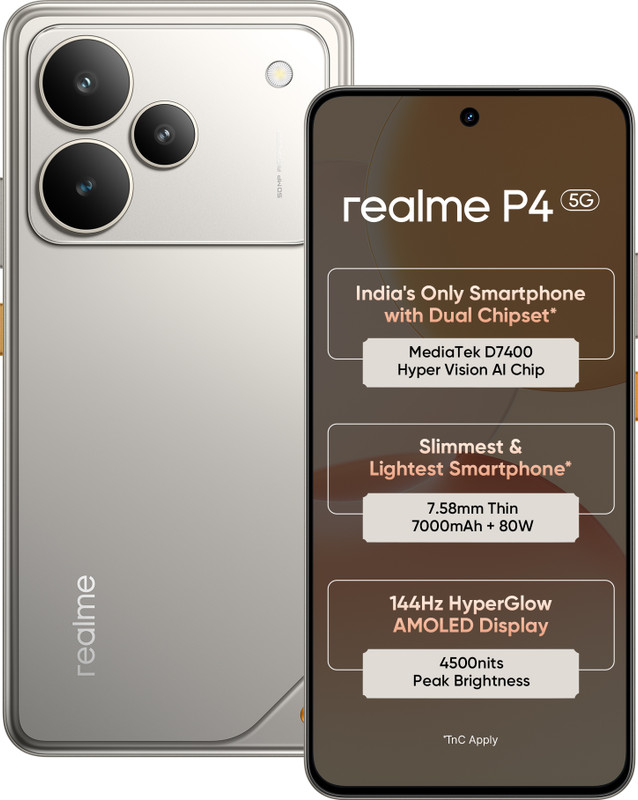 realme P4 5G (Steel Grey, 128 GB)(6 GB RAM)