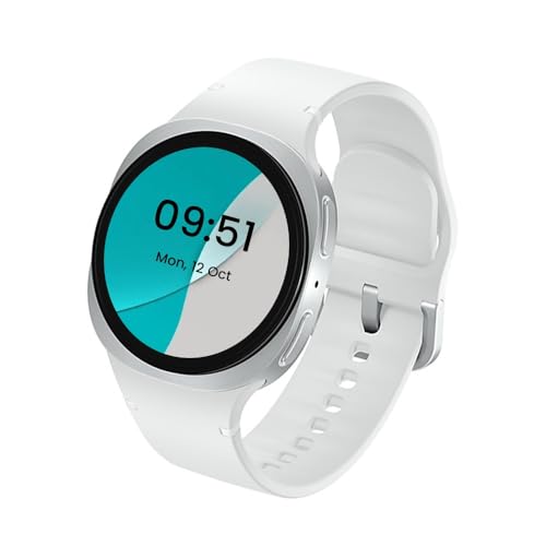 Samsung Galaxy Watch8 (44mm, Bluetooth, Silver) with 3nm Processor | Dual GPS | Sapphire Glass & Armor Aluminum | 5ATM & IP68 | BP, ECG, IHRN & Vascular Load Monitoring | Anti-oxidant Index