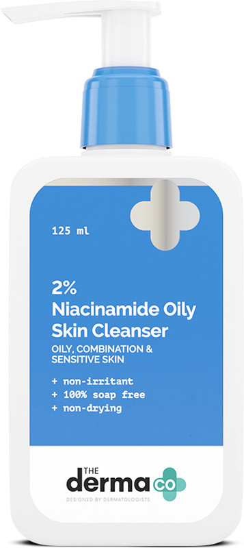 The Derma Co 2% Niacinamide Oily Skin Cleanser for Sensitive, Oily & Combination Skin Face Wash(125 ml)