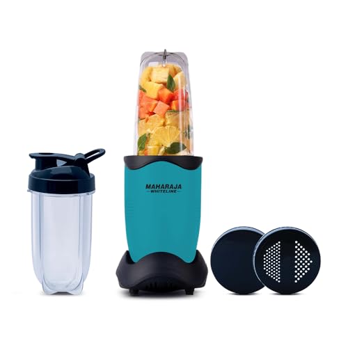 Maharaja Whiteline 400 Watt Easy Twist Nutri Blender Mixer Grinder with 2 Jars|| SS Blades || 21,000 RPM || Smoothie Maker || 2 Year Warranty