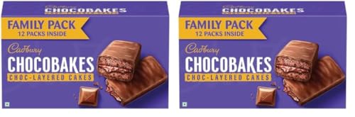 Cadbury Chocobakes ChocLayered Cakes, 228 g (Pack of 2)