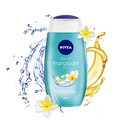 NIVEA Frangipani and oil 500ml Body Wash| Shower Gel with Frangipani and Care Oil | Pure Glycerin for Instant Soft & Summer Fresh Skin|Microplastic Free |Clean, Healthy & Moisturized Skin