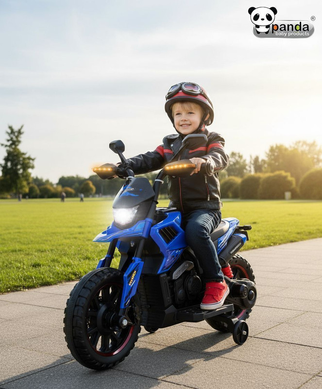 PANDA BABY PRODUCTS Swing Car Chopper for Kids with Music & Horn Steering Light Rideons & Wagons Non Battery Operated Ride On(Yellow)