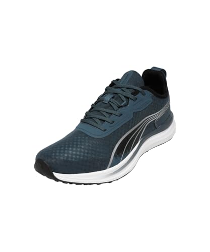 PUMA | Stride Lite Men’s Cushioned Running Shoes | Gray Skies-Blue Horizon-Black | 9UK