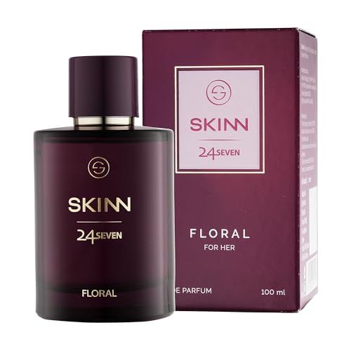 Skinn By Titan | 24Seven Floral Perfume – 100 Ml | Perfume For Woman | Gift for Women | Premium Fragrance | Grooming Essentials | Long Lasting Smell for Women | Eau De Parfum