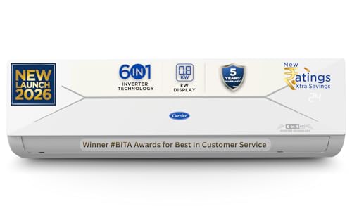 Voltas 183V Vectra CAW 1.5 ton 3 star inverter Split AC|4-IN-1 Adjustable mode|Energy Efficient|High ambient Cooling-cools even at 52°C|Anti dust filter with Anti-microbial coating|Copper Coil| White