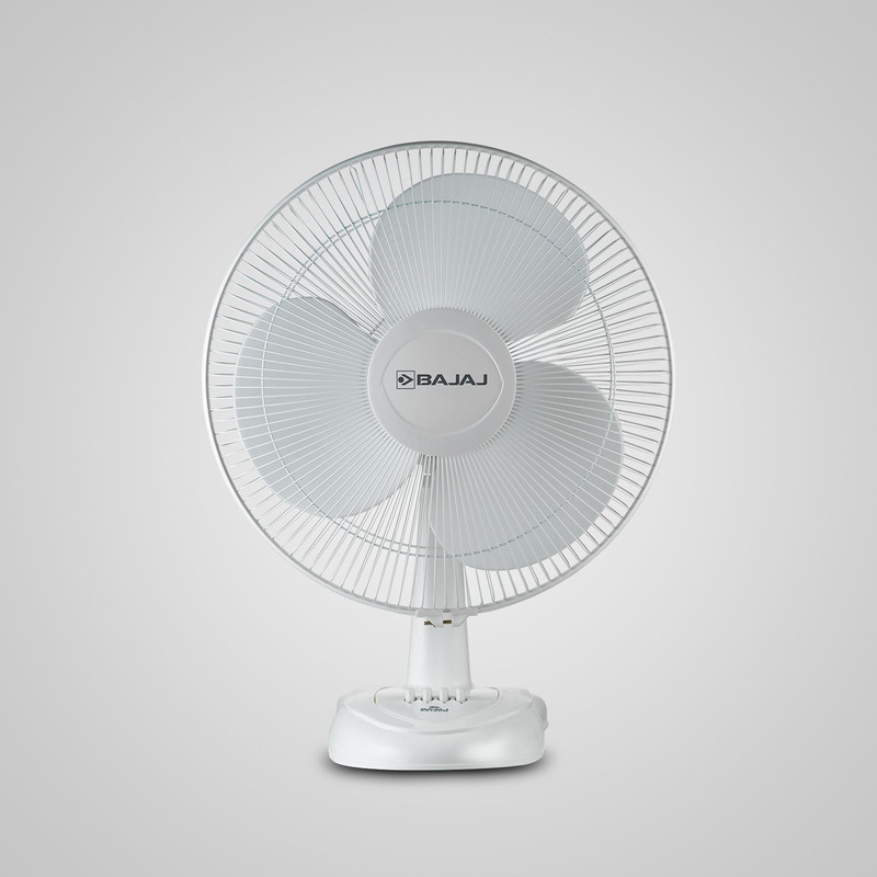 BAJAJ Esteem 400 mm with 1 Year Warranty Silent Operation Table Fan(1 Star | White | Pack of 1)