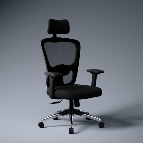 Green Soul Jupiter Pro | Ergonomic Mesh Office Chair for Work|3 Year Warranty | Seat Slider|Multi-Lock Synchro Tilt Recline Mechanism|4D Armrest|Adjustable Lumbar | High Back|Black