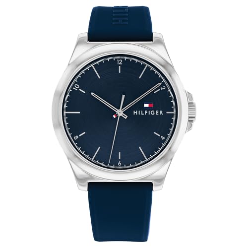 Tommy Hilfiger Quartz Blue Dial Silicone Strap Watch for Women